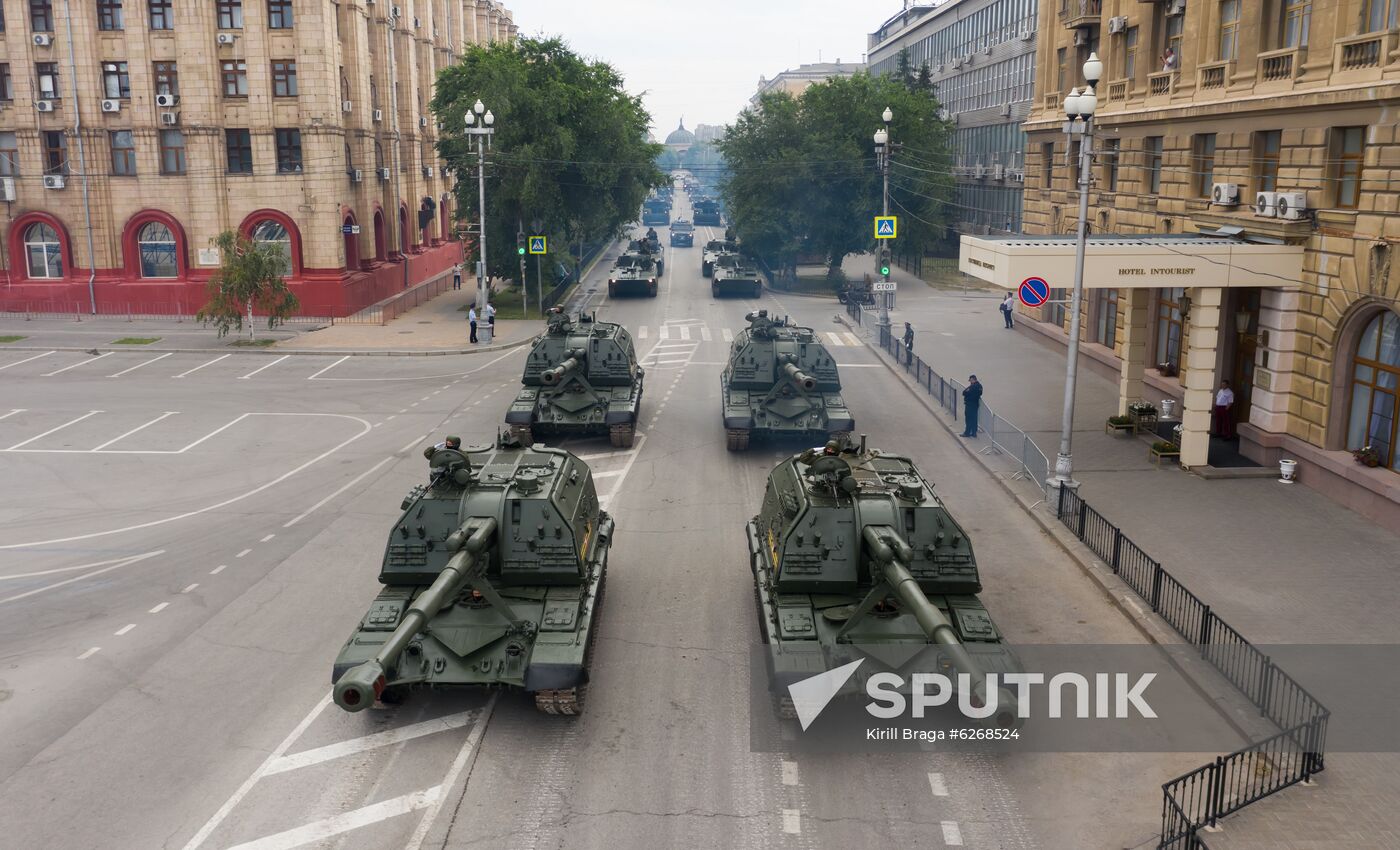 Russia WWII Victory Parade Rehearsal