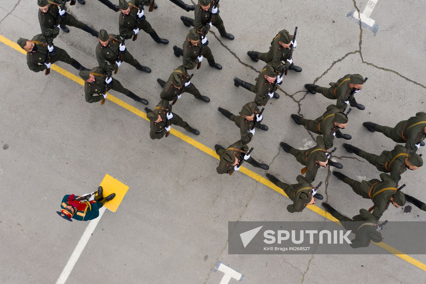 Russia WWII Victory Parade Rehearsal