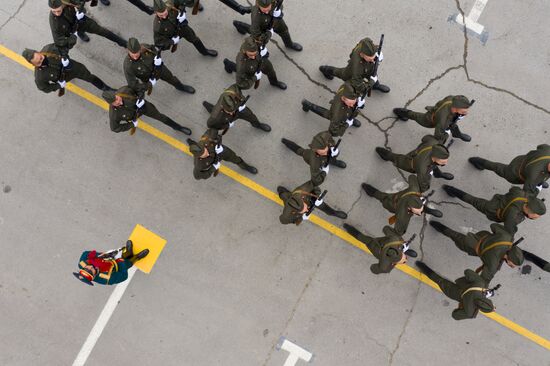 Russia WWII Victory Parade Rehearsal