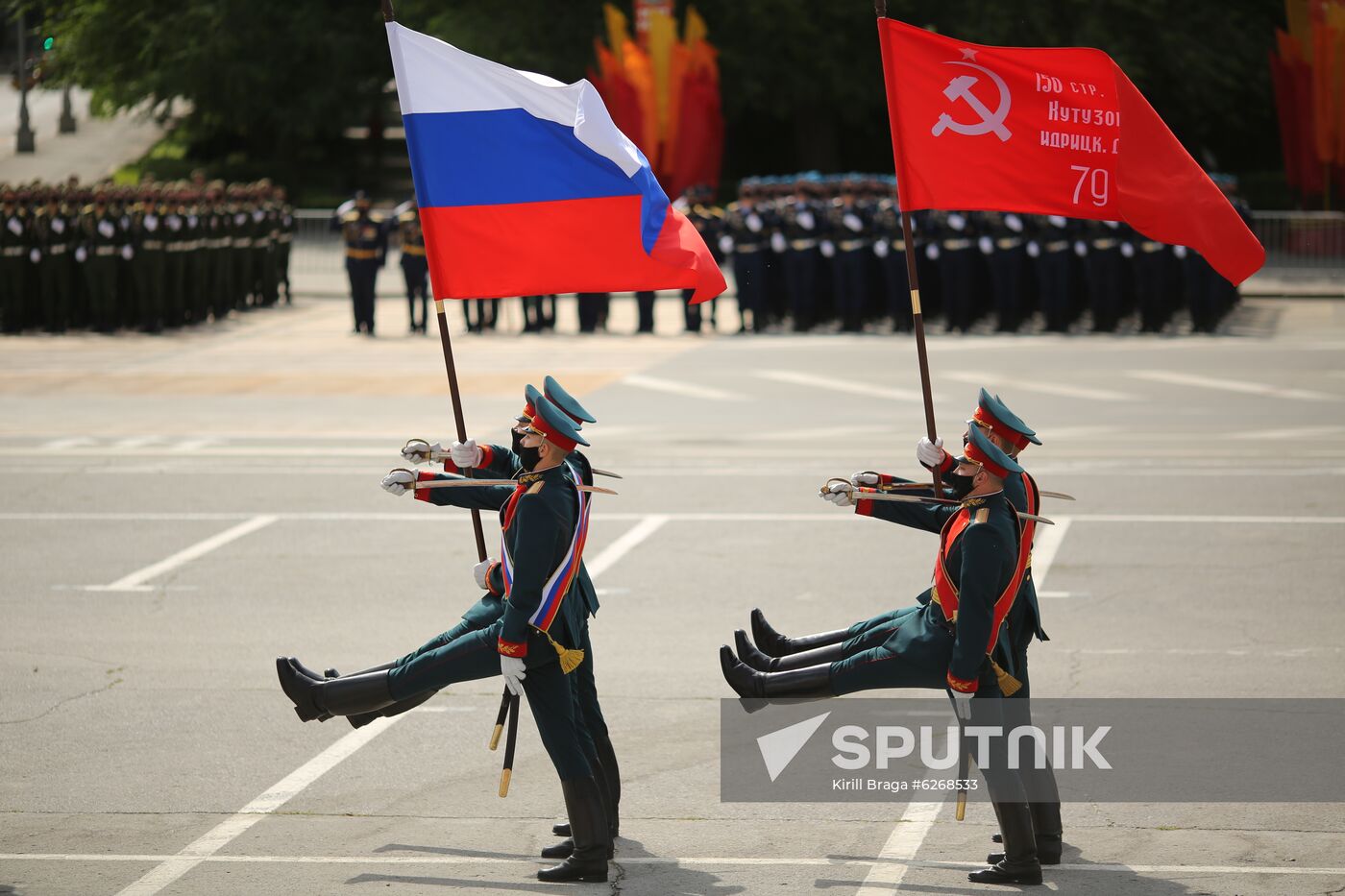 Russia WWII Victory Parade Rehearsal