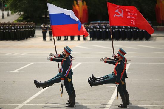 Russia WWII Victory Parade Rehearsal