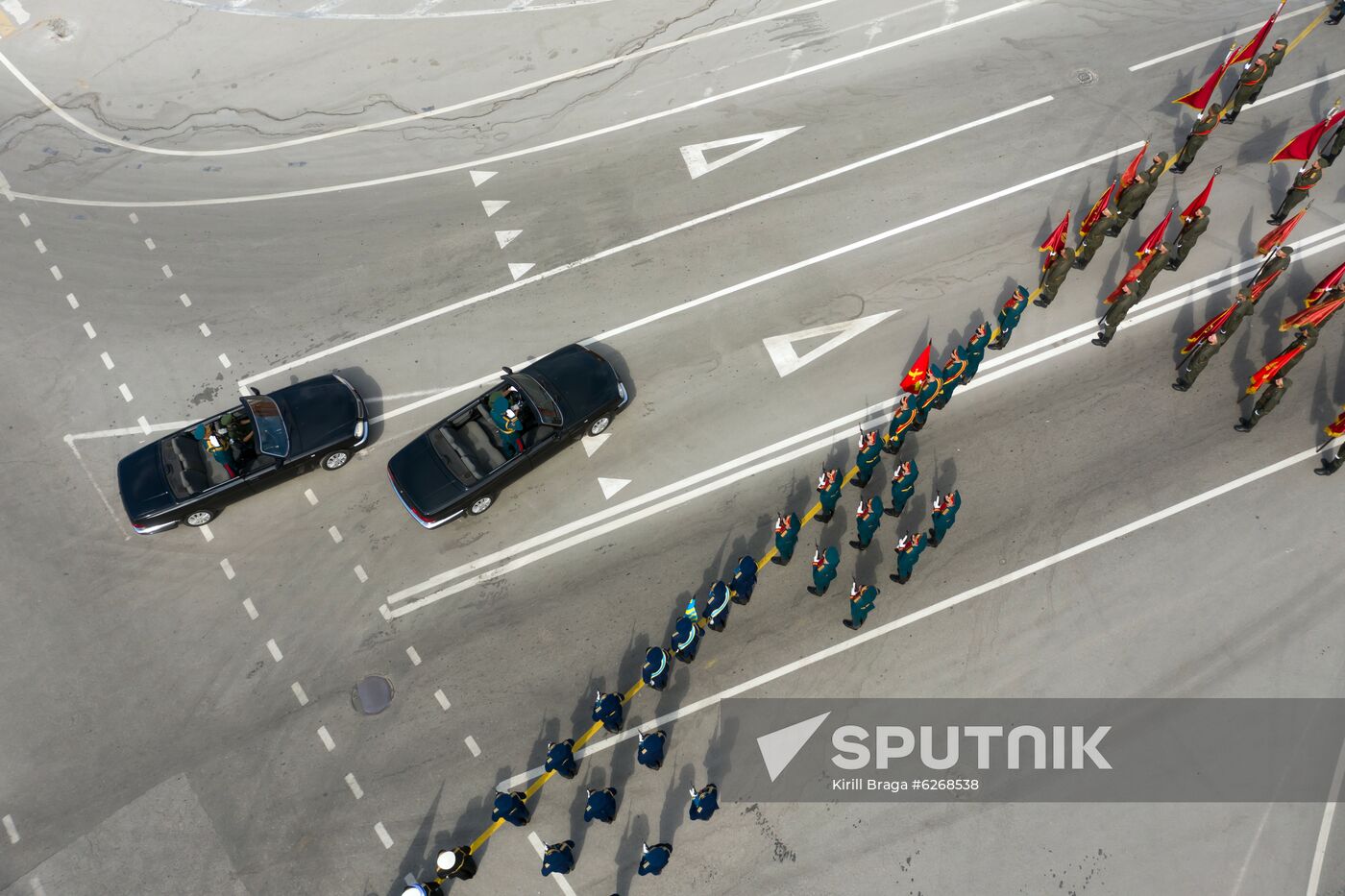 Russia WWII Victory Parade Rehearsal
