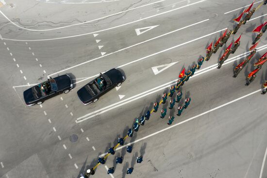 Russia WWII Victory Parade Rehearsal