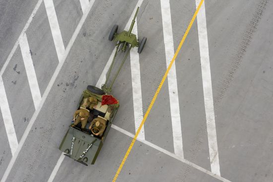 Russia WWII Victory Parade Rehearsal