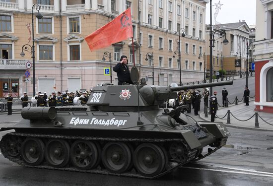 Russia WWII Victory Parade Rehearsal