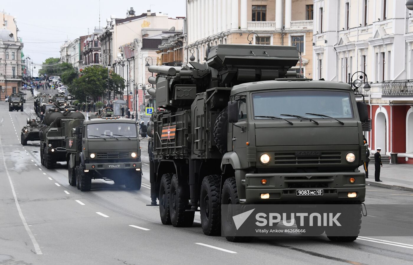 Russia WWII Victory Parade Rehearsal