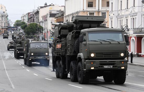 Russia WWII Victory Parade Rehearsal