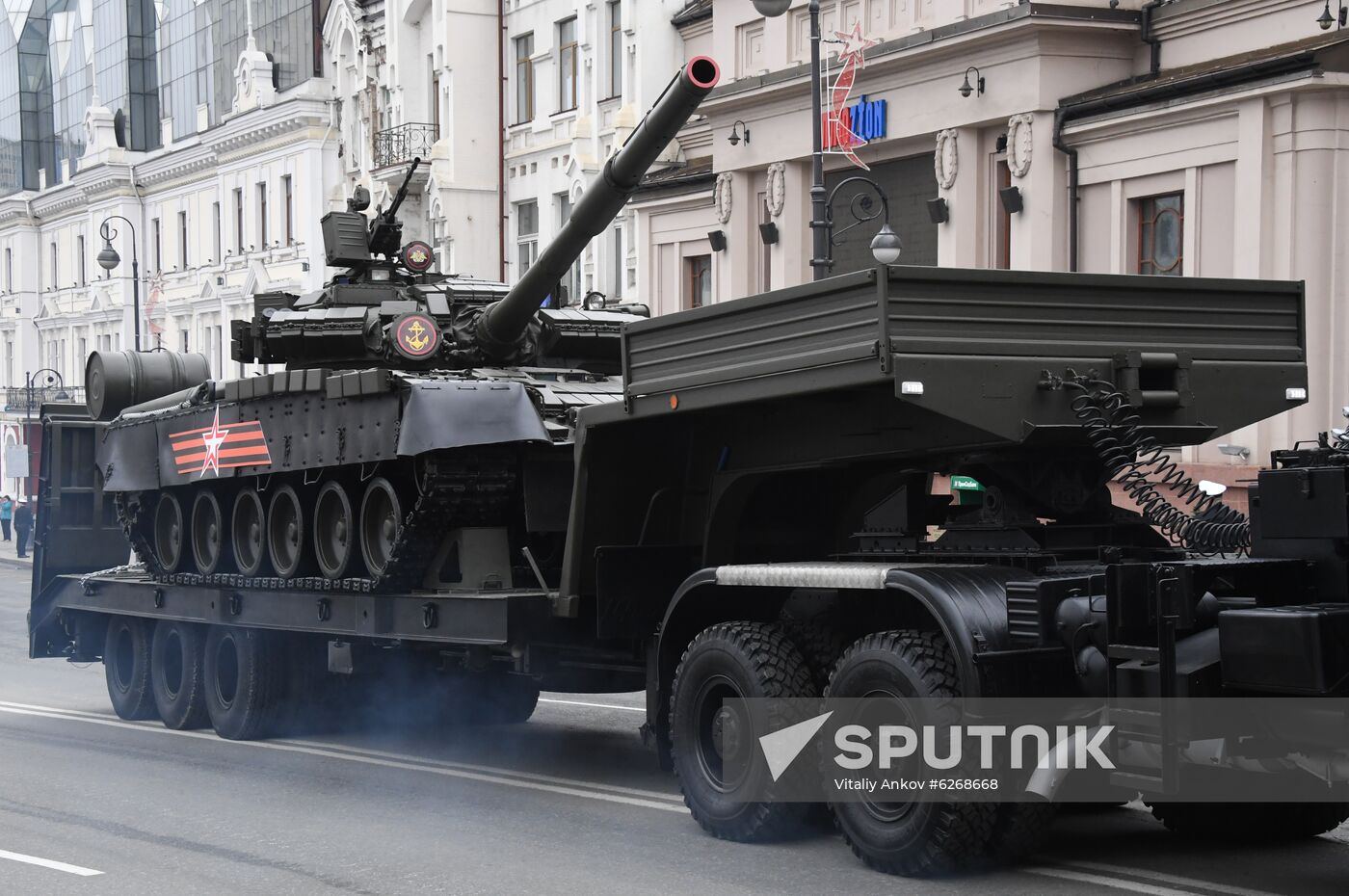 Russia WWII Victory Parade Rehearsal