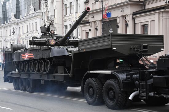 Russia WWII Victory Parade Rehearsal