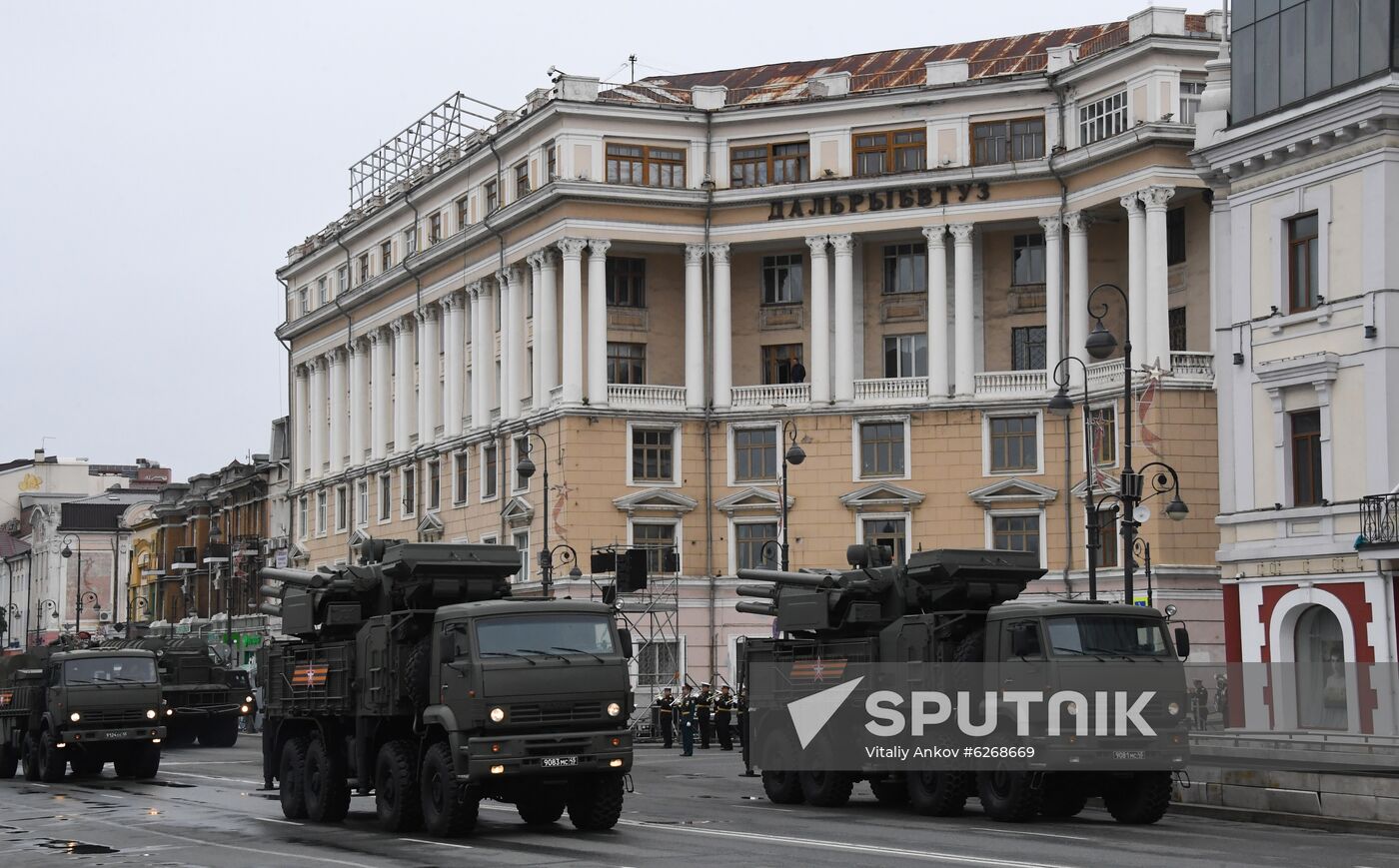 Russia WWII Victory Parade Rehearsal