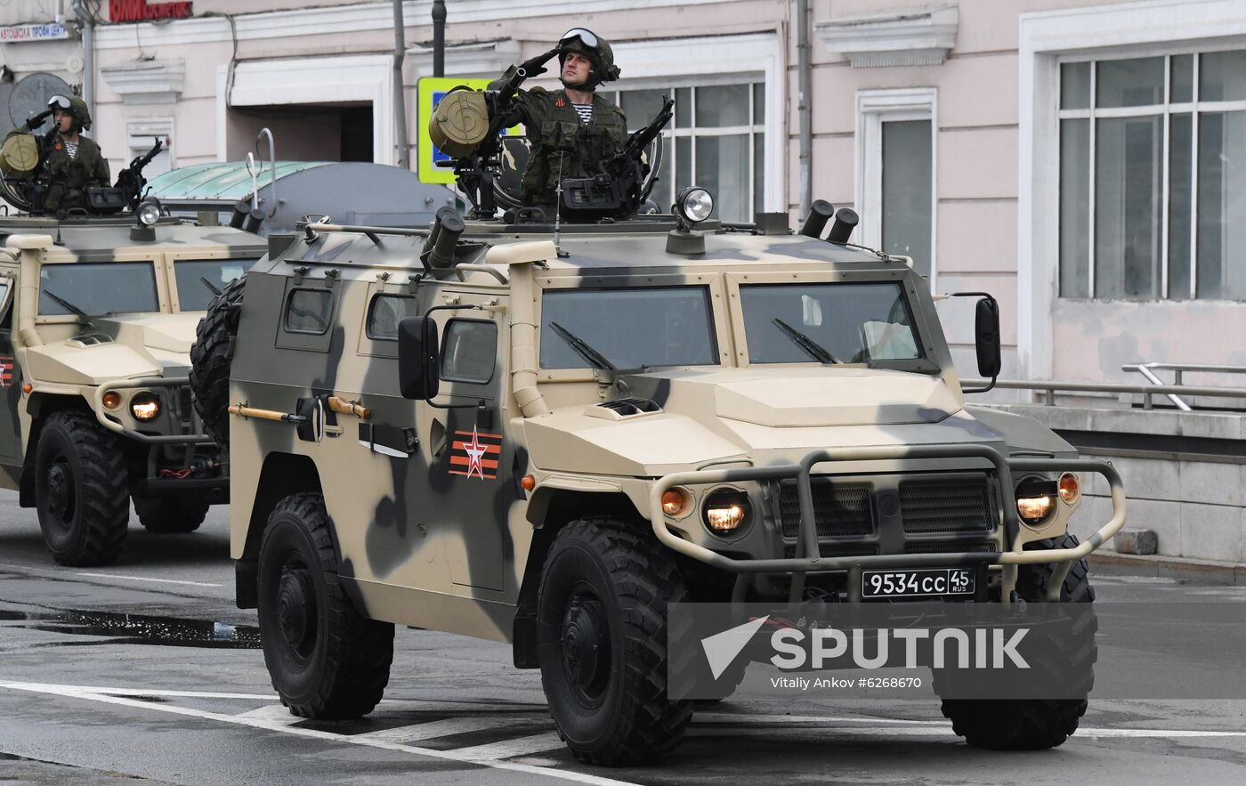 Russia WWII Victory Parade Rehearsal