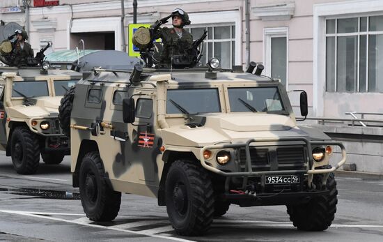 Russia WWII Victory Parade Rehearsal