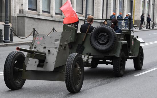 Russia WWII Victory Parade Rehearsal