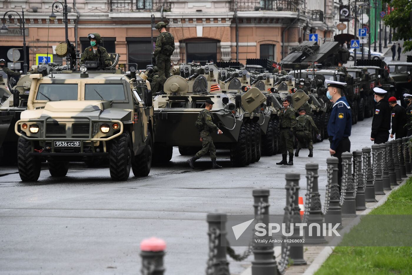 Russia WWII Victory Parade Rehearsal