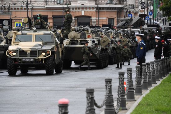 Russia WWII Victory Parade Rehearsal