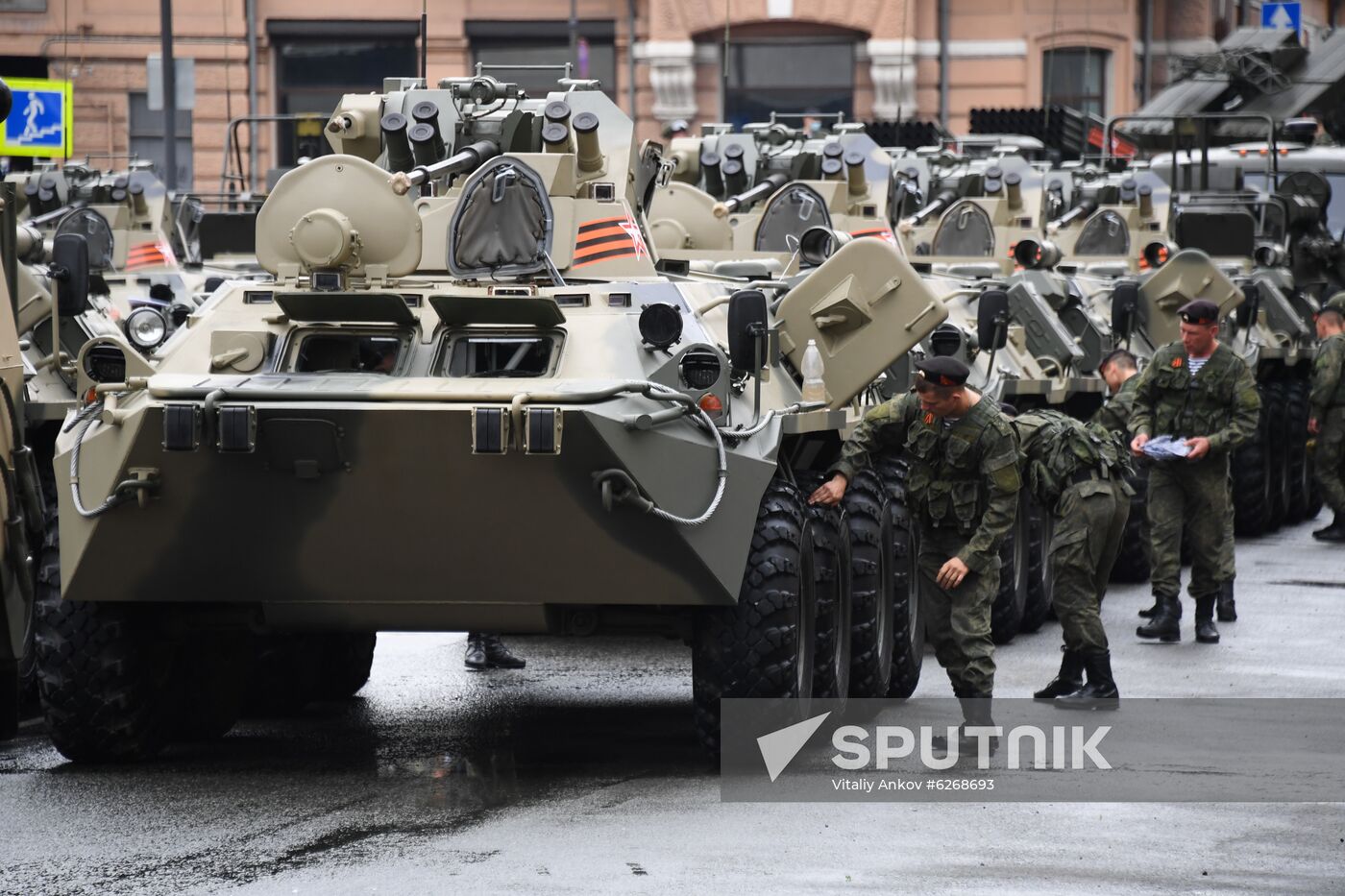 Russia WWII Victory Parade Rehearsal