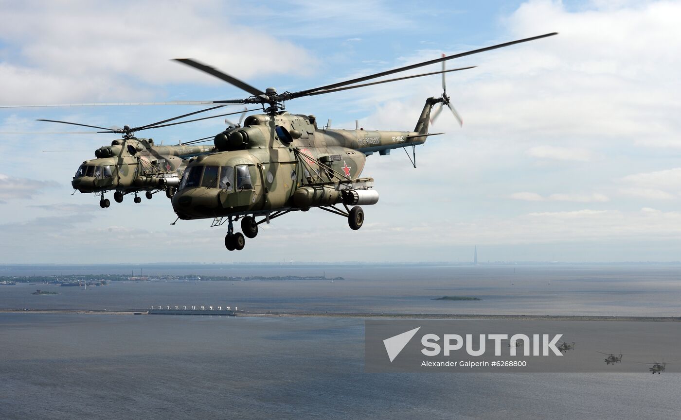 Russia WWII Victory Parade Rehearsal