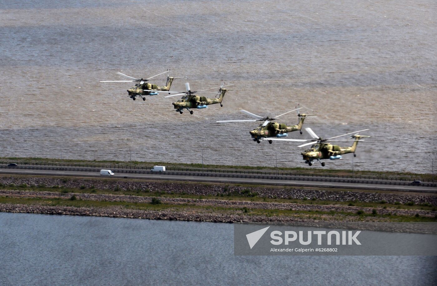 Russia WWII Victory Parade Rehearsal