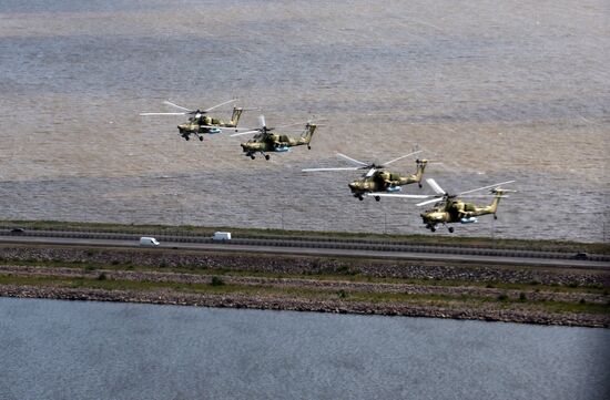 Russia WWII Victory Parade Rehearsal