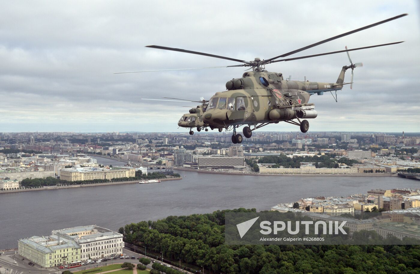 Russia WWII Victory Parade Rehearsal