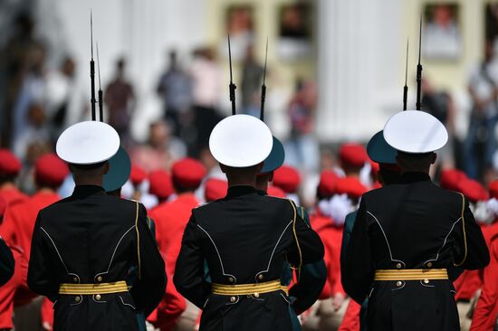 Russia WWII Victory Parade Rehearsal