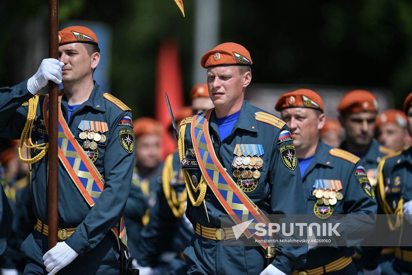 Russia WWII Victory Parade Rehearsal