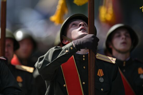 Russia WWII Victory Parade Rehearsal