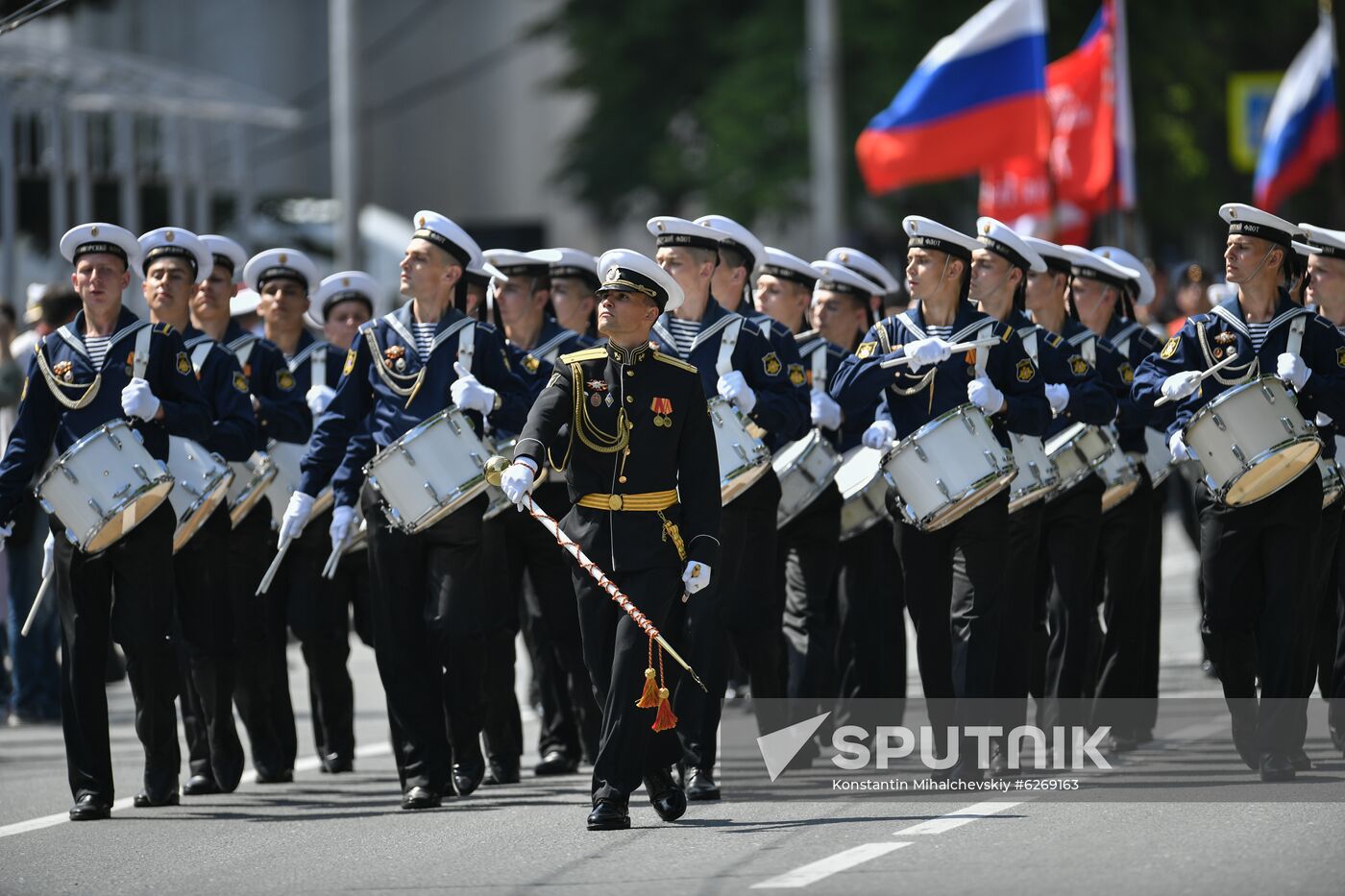 Russia WWII Victory Parade Rehearsal