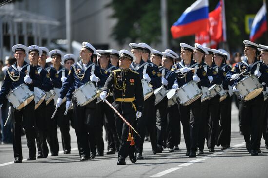 Russia WWII Victory Parade Rehearsal