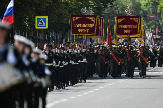 Russia WWII Victory Parade Rehearsal