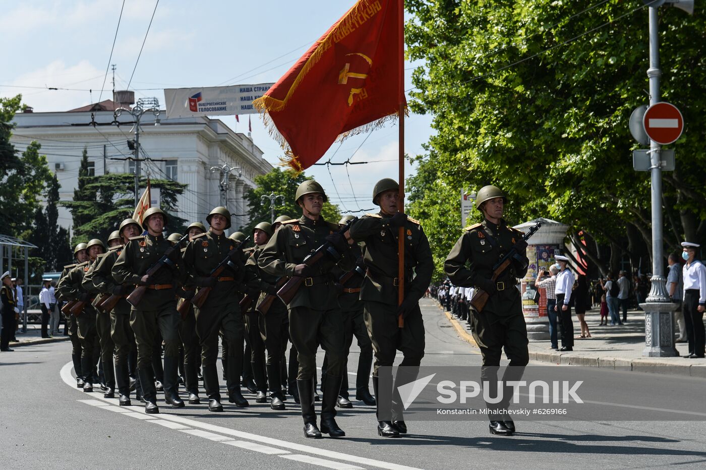 Russia WWII Victory Parade Rehearsal