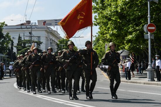 Russia WWII Victory Parade Rehearsal