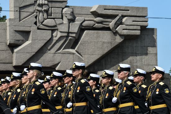 Russia WWII Victory Parade Rehearsal