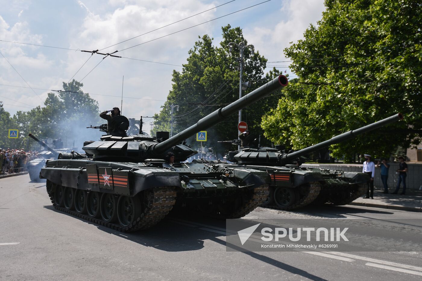 Russia WWII Victory Parade Rehearsal