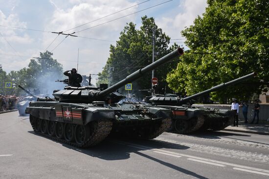 Russia WWII Victory Parade Rehearsal