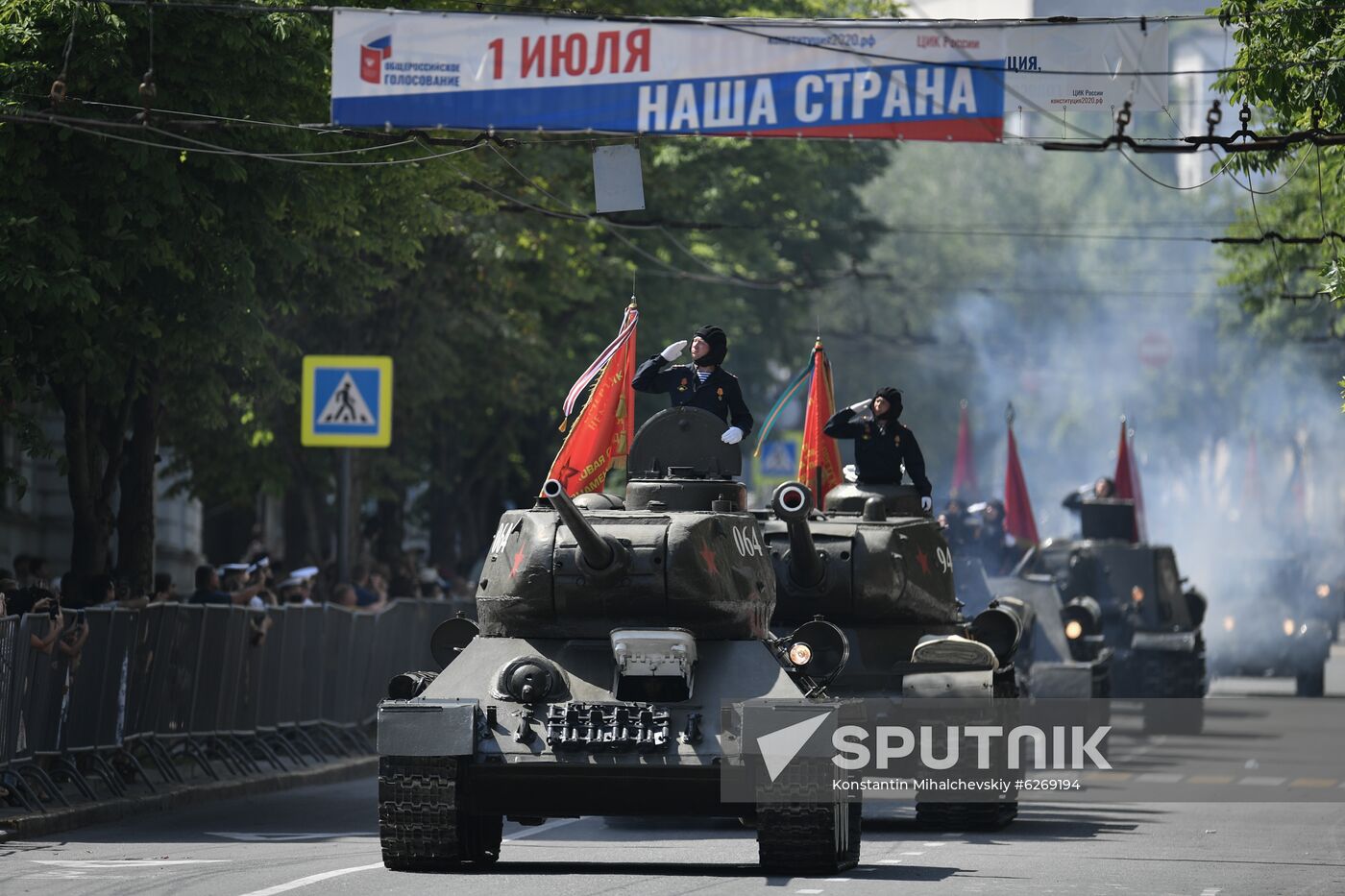 Russia WWII Victory Parade Rehearsal