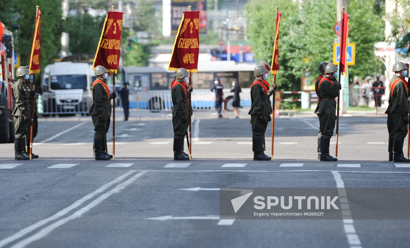 Russia WWII Victory Parade Rehearsal