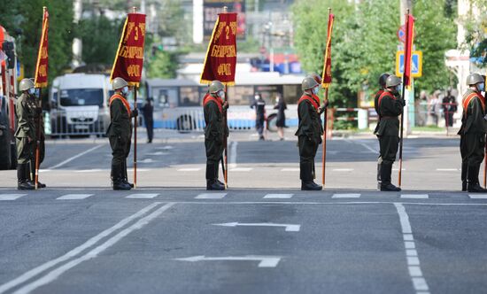 Russia WWII Victory Parade Rehearsal