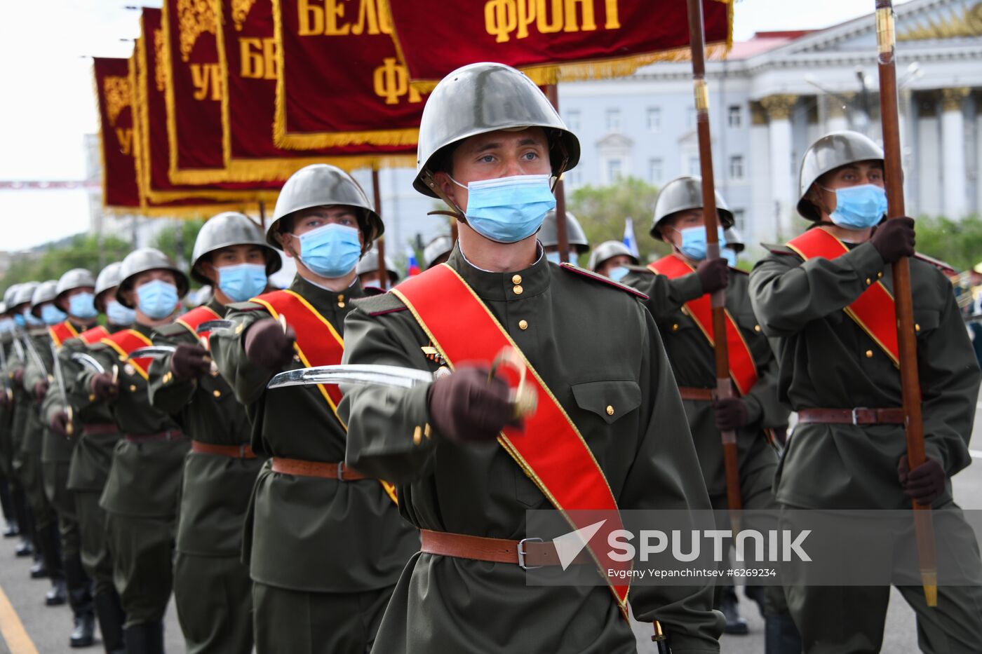 Russia WWII Victory Parade Rehearsal