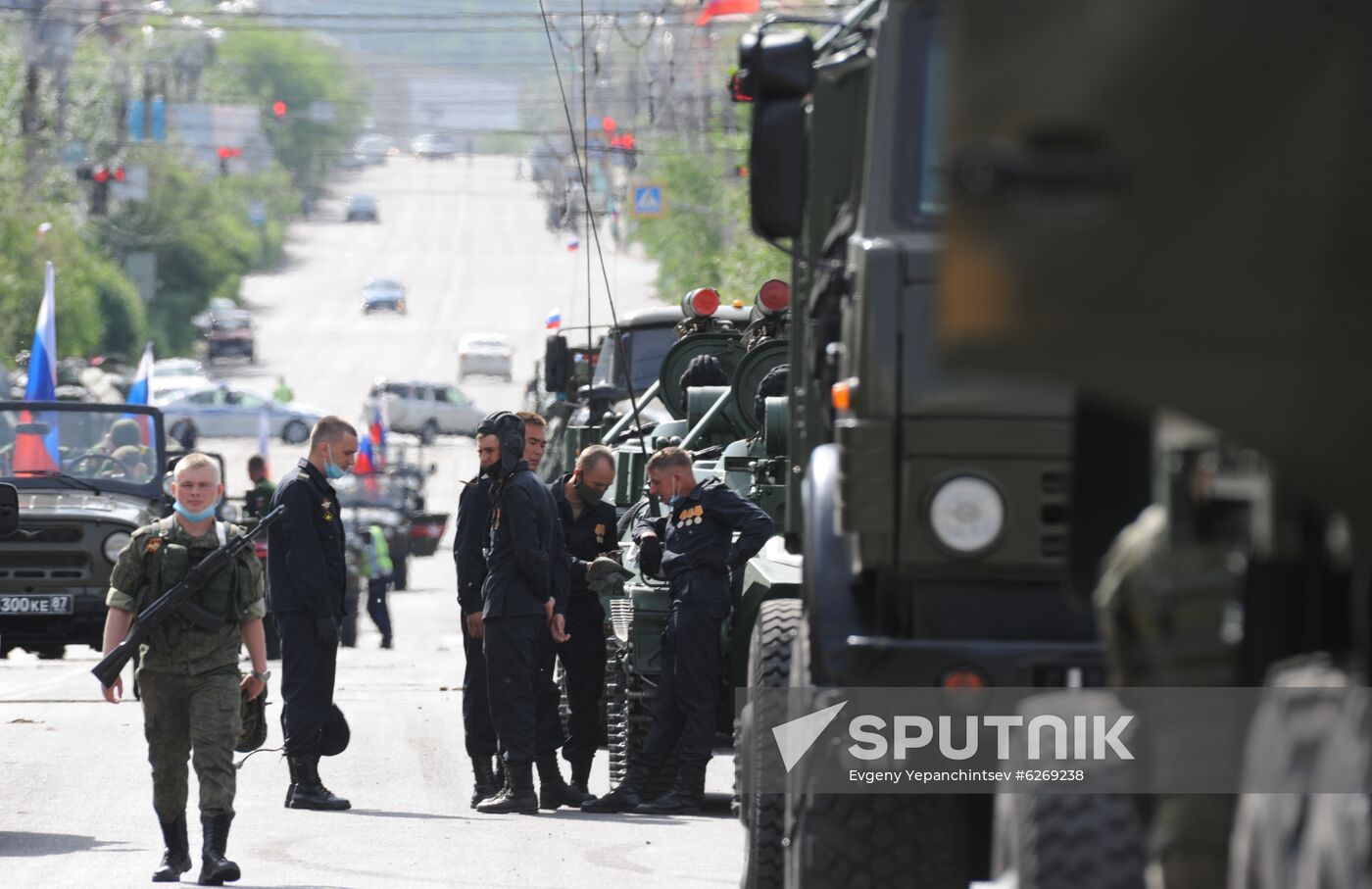 Russia WWII Victory Parade Rehearsal