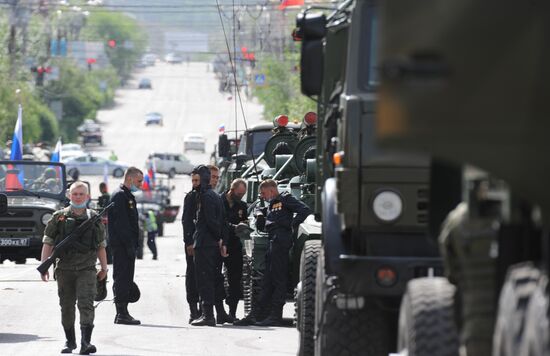 Russia WWII Victory Parade Rehearsal