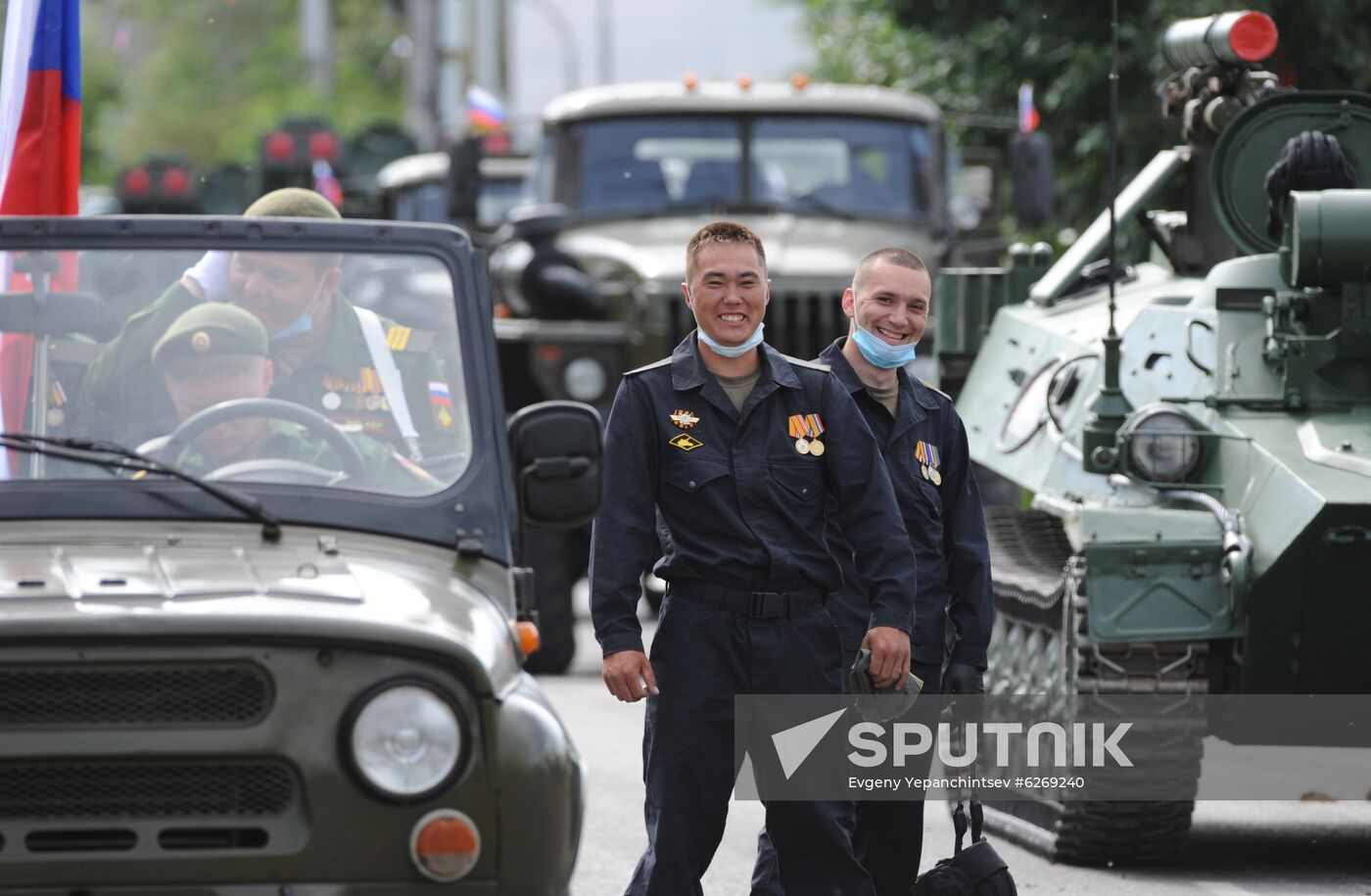 Russia WWII Victory Parade Rehearsal