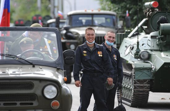 Russia WWII Victory Parade Rehearsal
