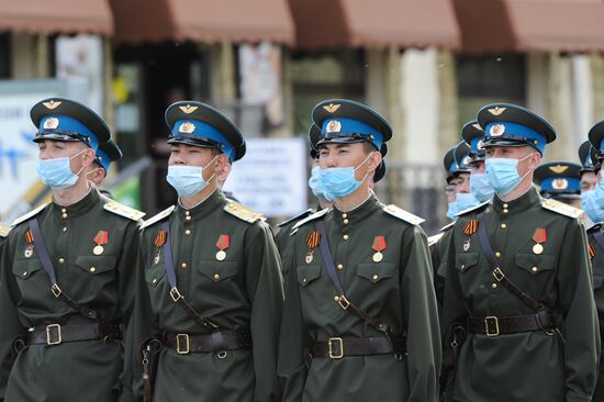 Russia WWII Victory Parade Rehearsal