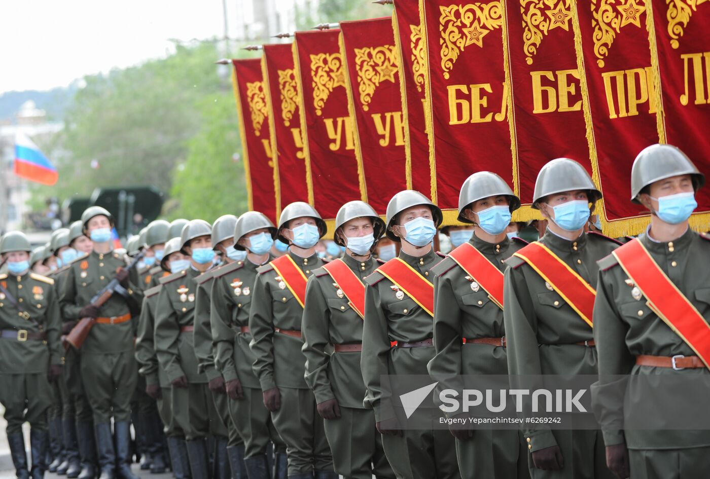 Russia WWII Victory Parade Rehearsal