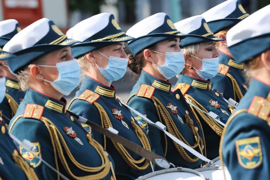 Russia WWII Victory Parade Rehearsal