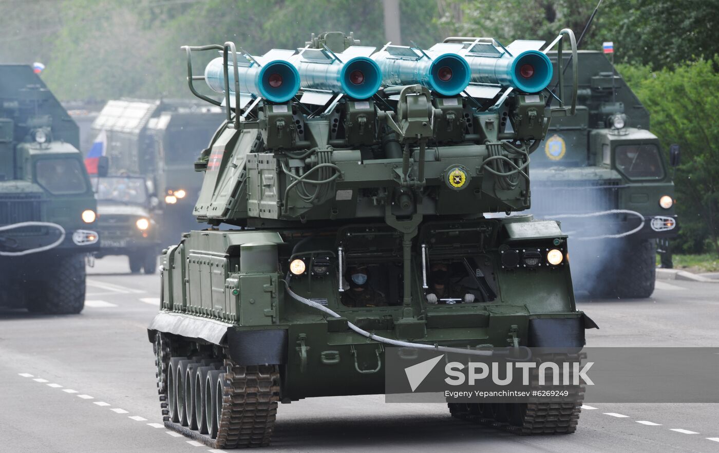 Russia WWII Victory Parade Rehearsal