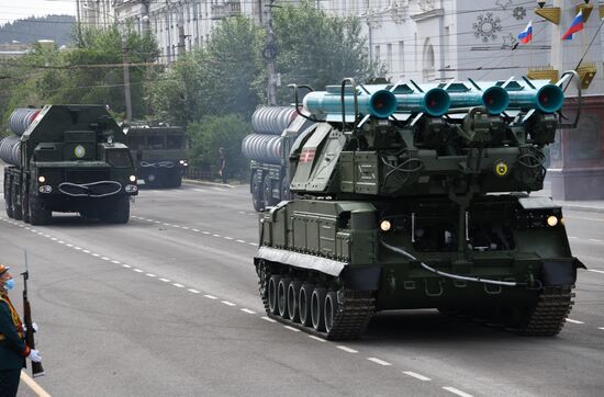 Russia WWII Victory Parade Rehearsal