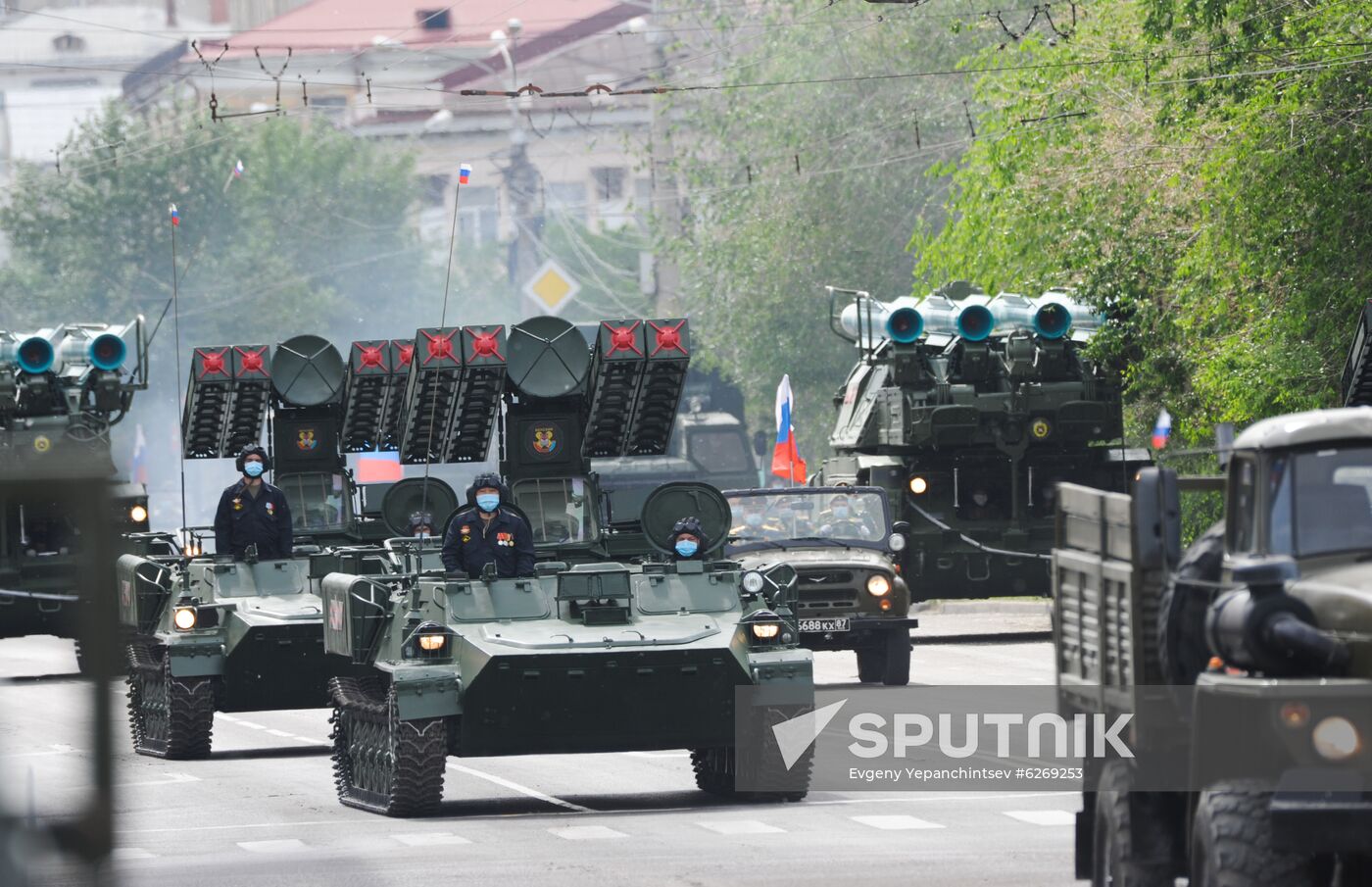 Russia WWII Victory Parade Rehearsal