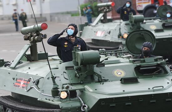 Russia WWII Victory Parade Rehearsal